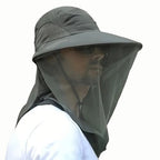 Breathable Wide Brim Outdoor Hat for Sun and Mosquito Protection - UPF, view 5