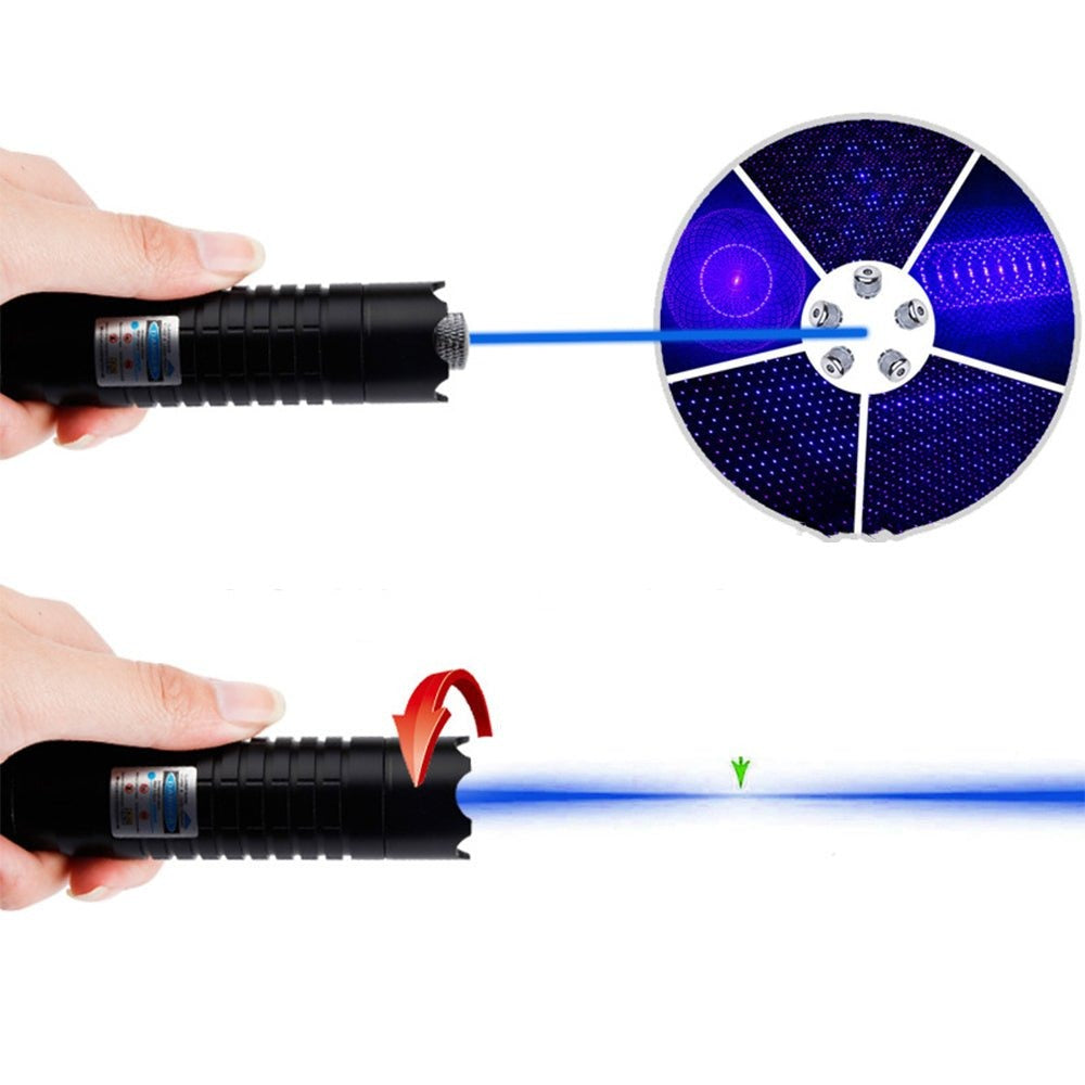 Blue Beam Laser Torch for Outdoor Use - 450nm, 5000m Range, Aluminium, view 7