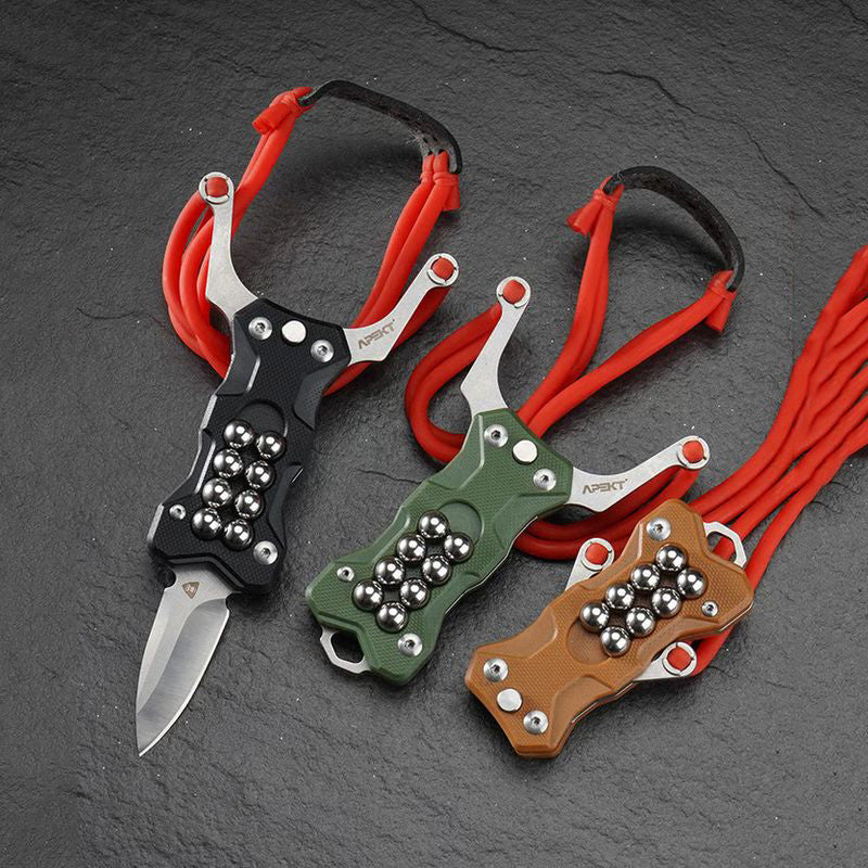 Multi-Function Slingshot EDC Tool - Stainless Steel, Pocket Size, view 2