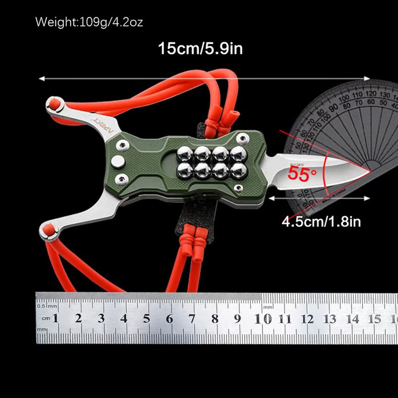 Multi-Function Slingshot EDC Tool - Stainless Steel, Pocket Size, view 8