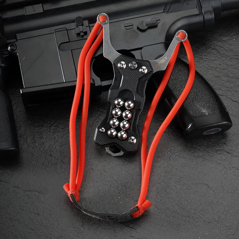 Multi-Function Slingshot EDC Tool - Stainless Steel, Pocket Size