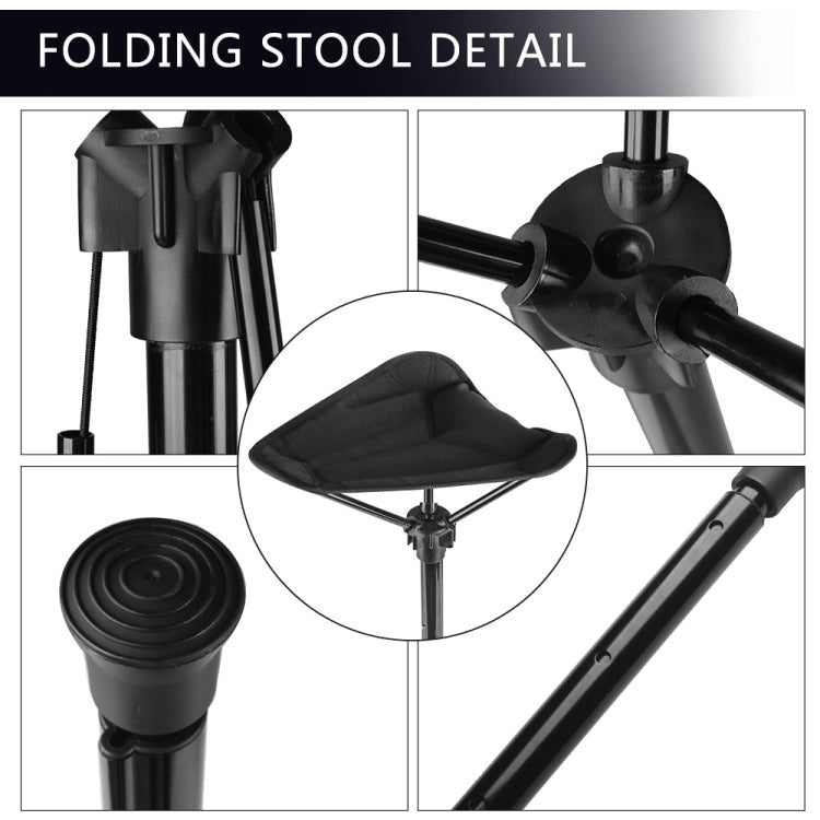Outdoor Folding Chair Portable Telescopic Seat - Adjustable Height, view 4