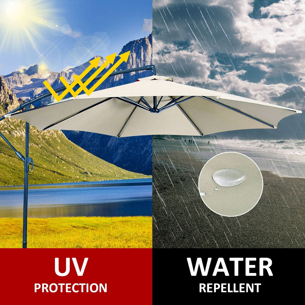 UV-Resistant Outdoor Canopy - Premium Polyester, Waterproof, view 6