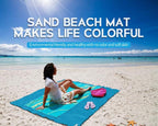 XXL Sand-free Beach Towel for Outdoor Use - 200x200 cm, Ultra-Lightweight, view 4