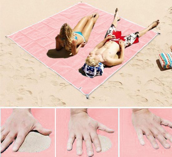 XXL Sand-free Beach Towel for Outdoor Use - 200x200 cm, Ultra-Lightweight, view 6