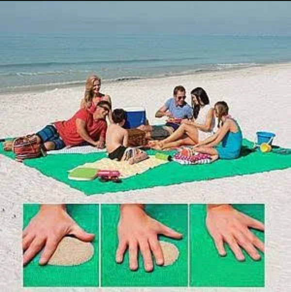 XXL Sand-free Beach Towel for Outdoor Use - 200x200 cm, Ultra-Lightweight, view 7