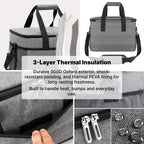 Waterproof Cooler Bag 33L for Outdoor, Picnic, Beach - Oxford Fabric, view 6
