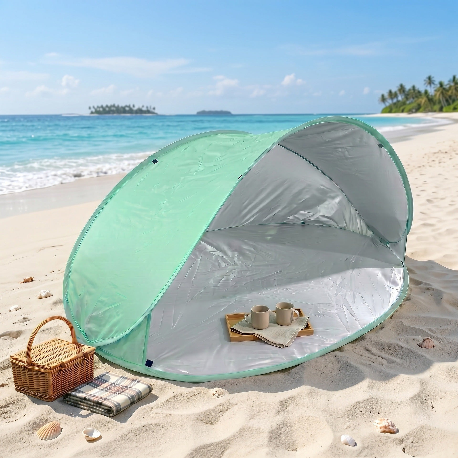 Beach Tent for Outdoor and Garden - UV Protection, Easy Setup, view 5