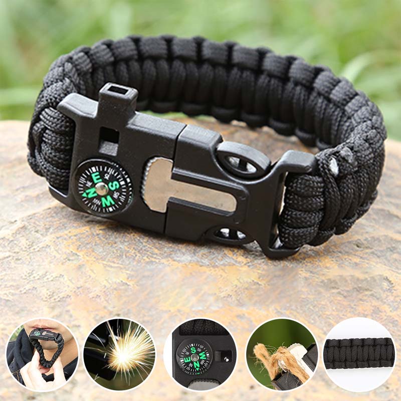 Multi-Functional Survival Paracord Bracelet for Outdoor Use - 260mm, 28g, view 10