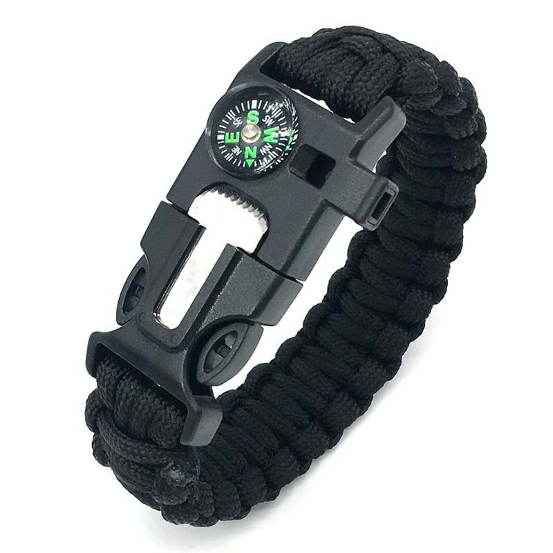 Multi-Functional Survival Paracord Bracelet for Outdoor Use - 260mm, 28g