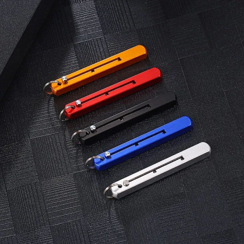 Compact Titanium Outdoor Defense Tool Keychain - Lightweight, view 2