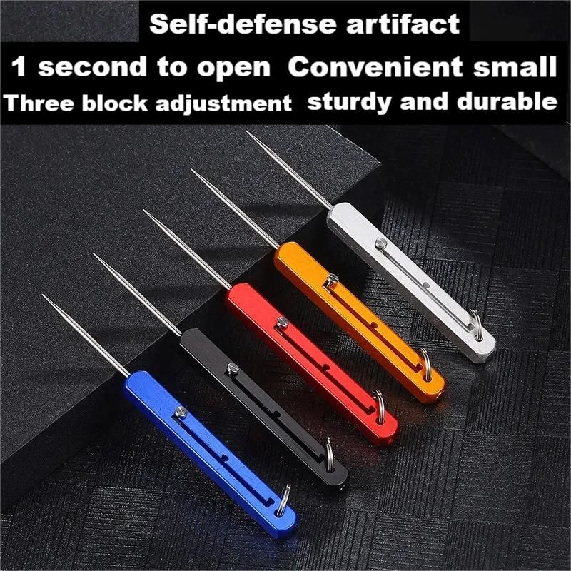 Compact Titanium Outdoor Defense Tool Keychain - Lightweight, view 3