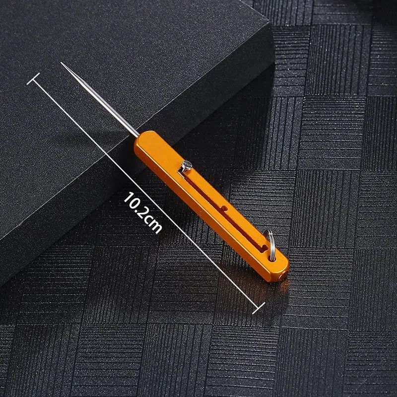 Compact Titanium Outdoor Defense Tool Keychain - Lightweight, view 5