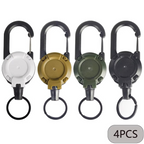 Heavy-Duty Tactical Retractable Keychain for Outdoor Use - ABS Metal, 12.5 cm, view 13