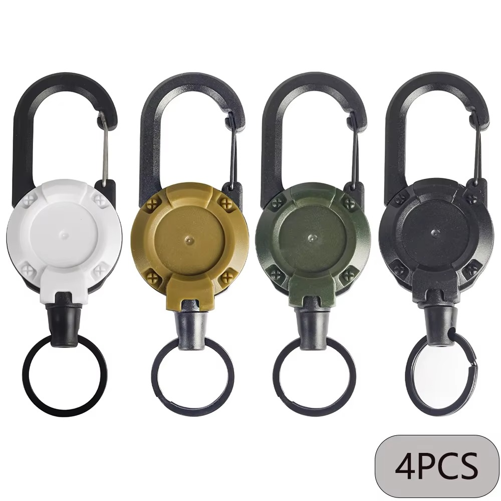 Heavy-Duty Tactical Retractable Keychain for Outdoor Use - ABS Metal, 12.5 cm, view 13