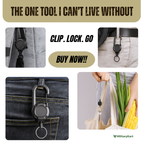 Heavy-Duty Tactical Retractable Keychain for Outdoor Use - ABS Metal, 12.5 cm, view 2