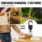 Heavy-Duty Tactical Retractable Keychain for Outdoor Use - ABS Metal, 12.5 cm, view 3