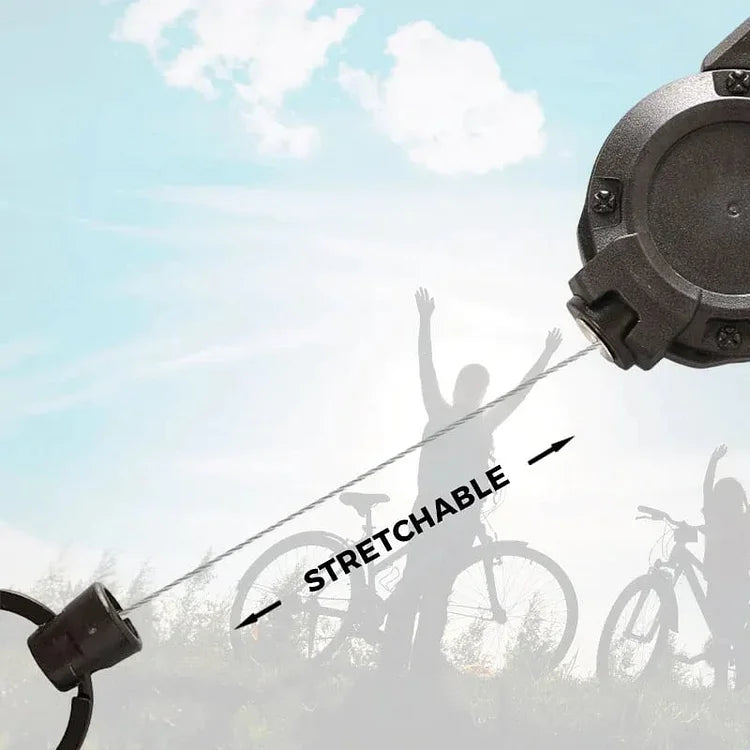 Heavy-Duty Tactical Retractable Keychain for Outdoor Use - ABS Metal, 12.5 cm, view 4