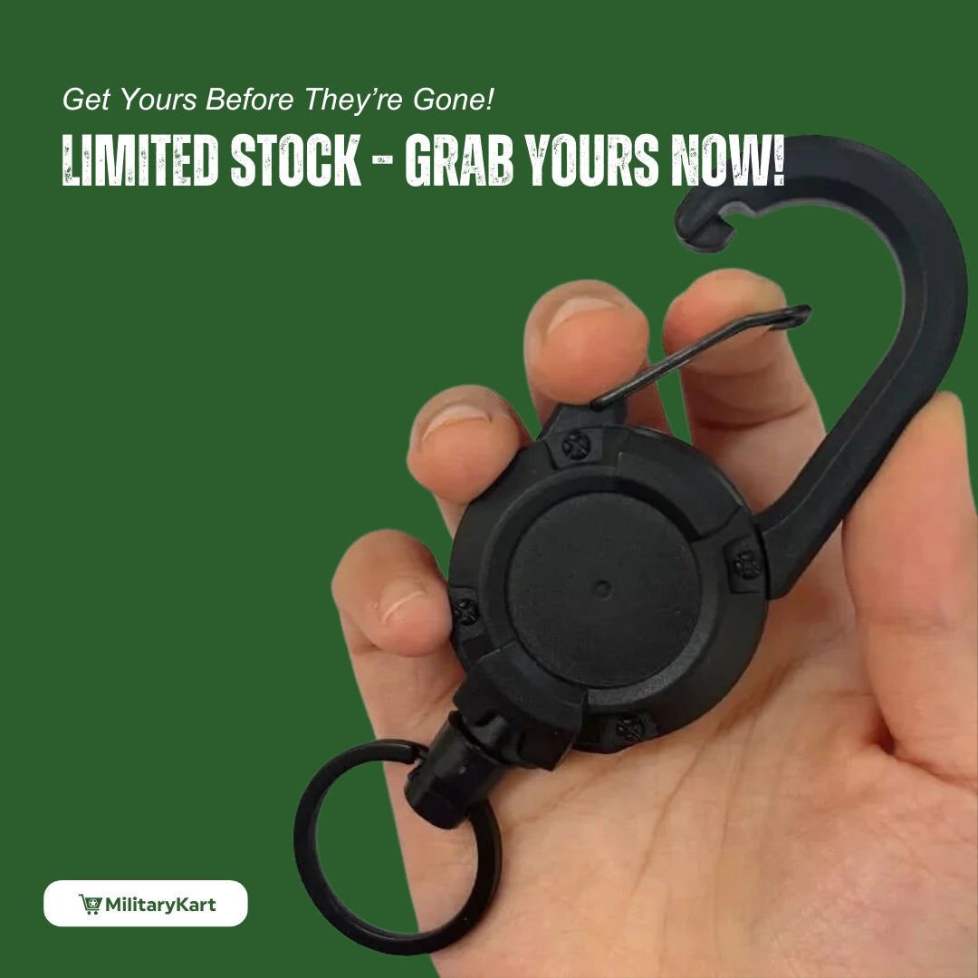 Heavy-Duty Tactical Retractable Keychain for Outdoor Use - ABS Metal, 12.5 cm, view 6