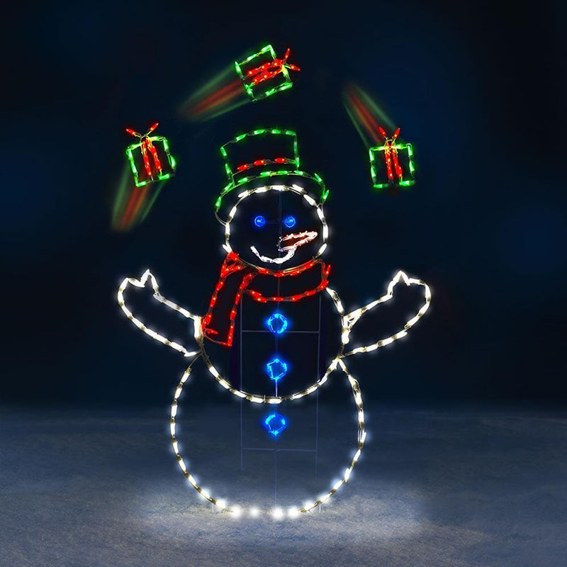 Animated LED Snowball Fight Outdoor Christmas Light - 195 LEDs, view 10