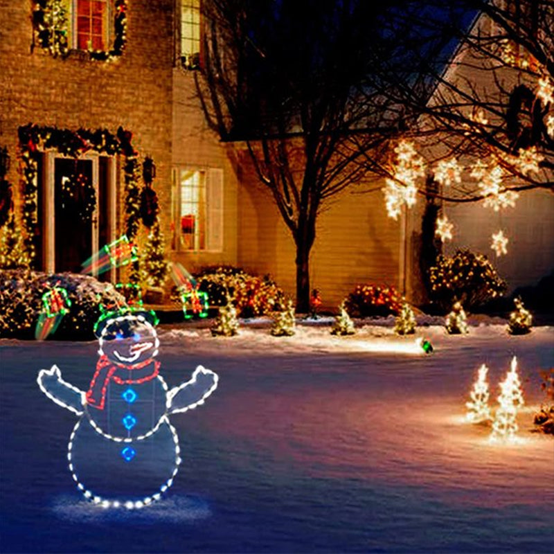 Animated LED Snowball Fight Outdoor Christmas Light - 195 LEDs, view 3