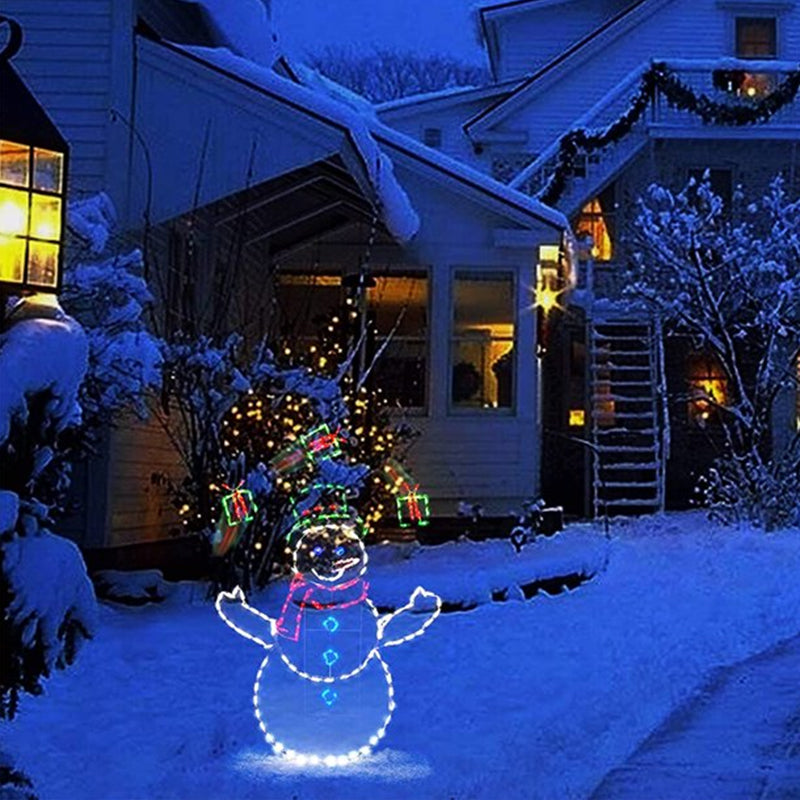 Animated LED Snowball Fight Outdoor Christmas Light - 195 LEDs, view 4