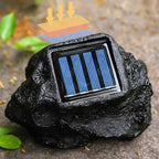 Solar Outdoor Lawn Decorative Stone Lights - LED, Plastic Resin, 8 Hour Runtime, view 11