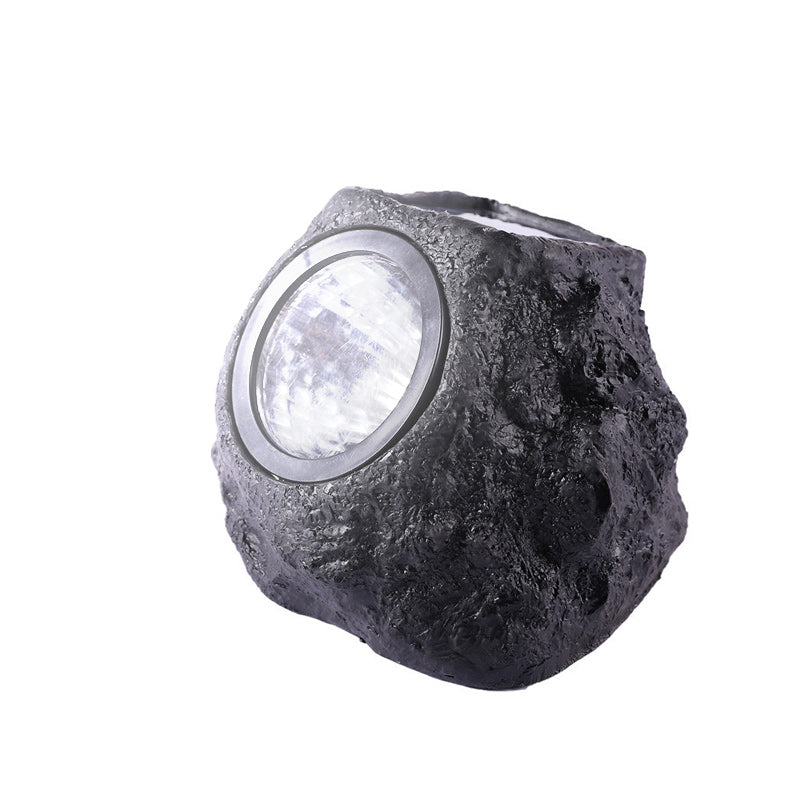 Solar Outdoor Lawn Decorative Stone Lights - LED, Plastic Resin, 8 Hour Runtime, view 15