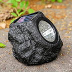 Solar Outdoor Lawn Decorative Stone Lights - LED, Plastic Resin, 8 Hour Runtime, view 8