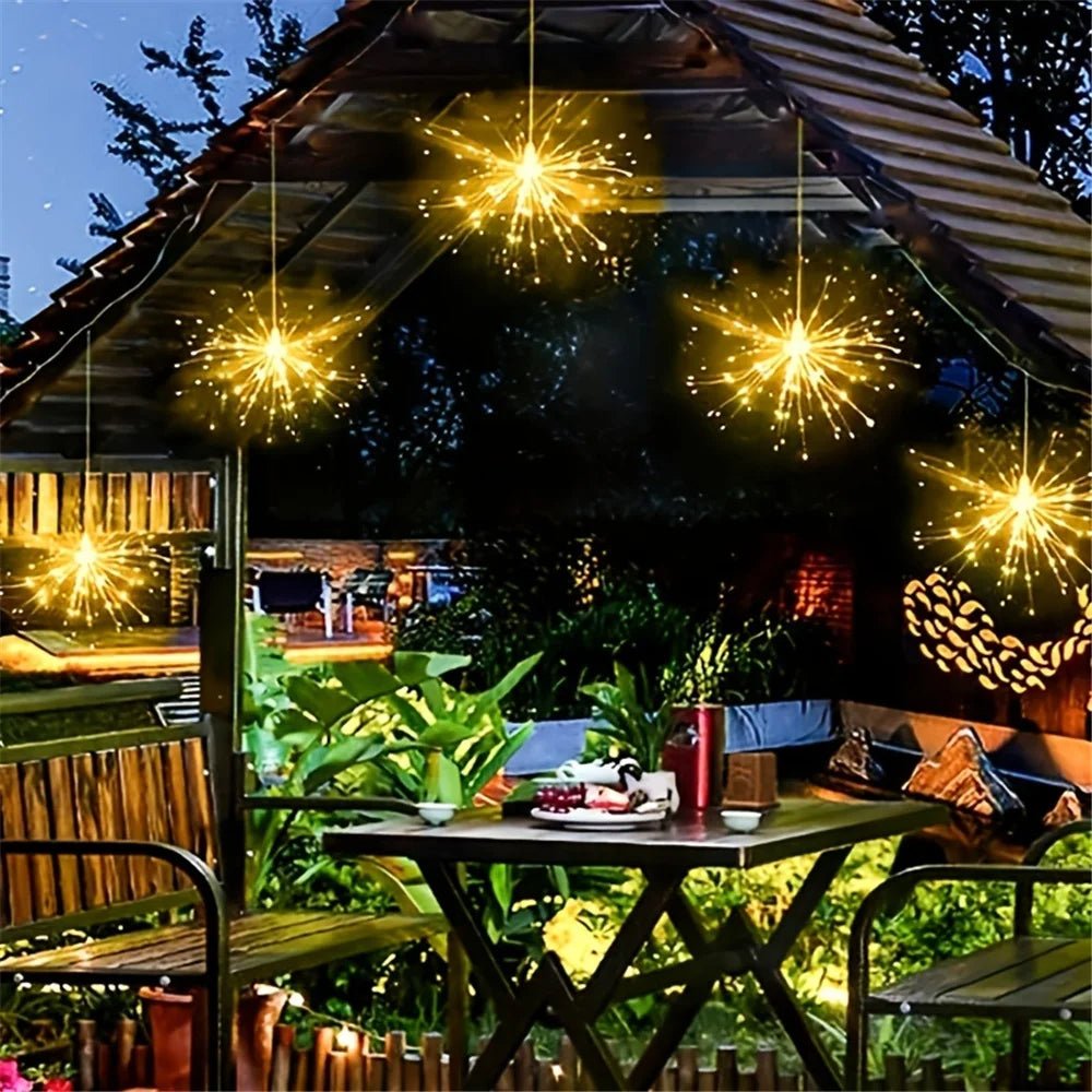 Solar Outdoor Garden Lights - IP65 Waterproof, 8 Modes, Copper Wire, view 4