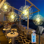 Solar Outdoor Garden Lights - IP65 Waterproof, 8 Modes, Copper Wire, view 8
