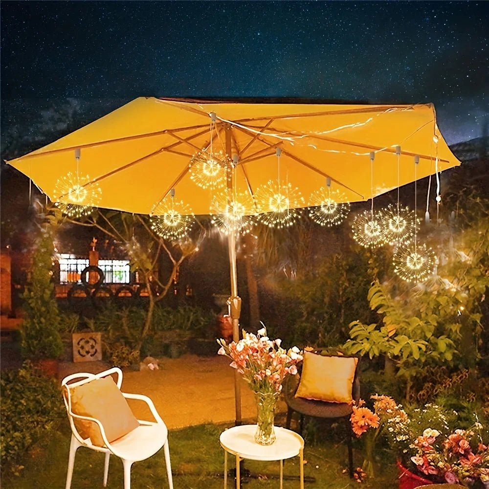 Solar Outdoor Garden Lights - IP65 Waterproof, 8 Modes, Copper Wire