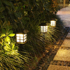 Traditional Rustic Waterproof Solar LED Outdoor Garden Light - ABS, IP65 Rated, view 2