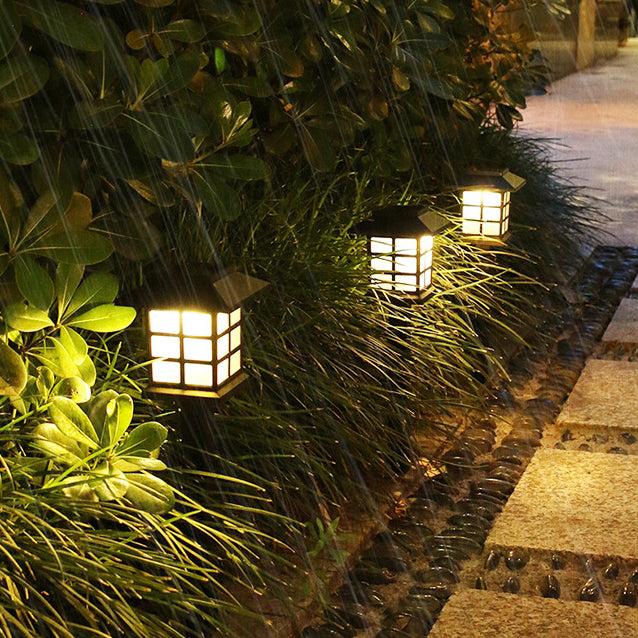 Traditional Rustic Waterproof Solar LED Outdoor Garden Light - ABS, IP65 Rated, view 2
