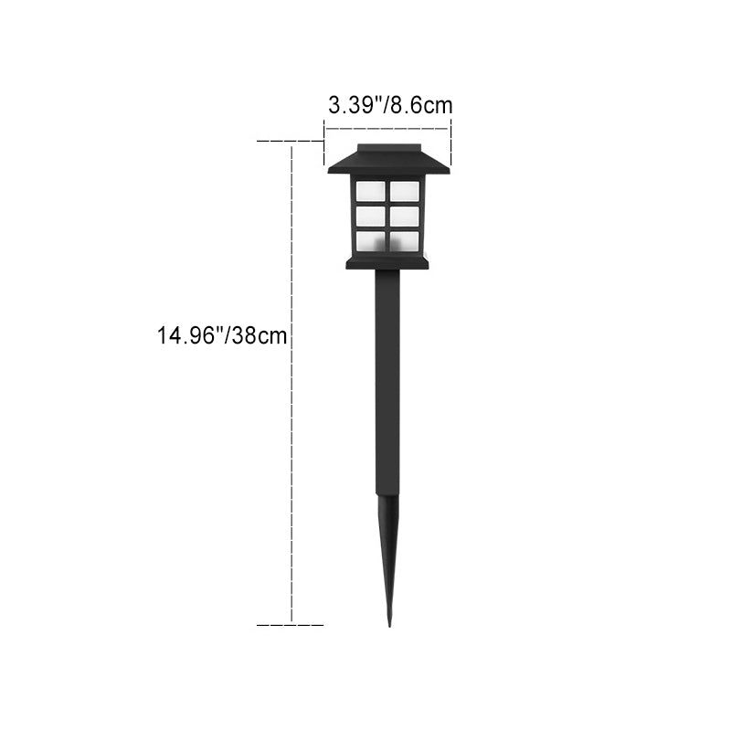 Traditional Rustic Waterproof Solar LED Outdoor Garden Light - ABS, IP65 Rated, view 3