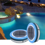 Floating Solar Pool Light - Blue LED, IP68 Waterproof, 11.6×2.5 cm, view 2