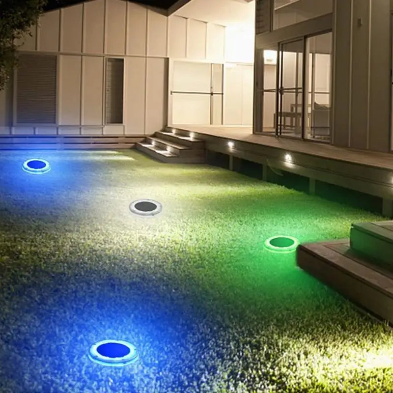 Floating Solar Pool Light - Blue LED, IP68 Waterproof, 11.6×2.5 cm, view 3