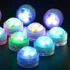 Waterproof Round Underwater LED Outdoor Light - Battery, IP68, PS Material, view 10