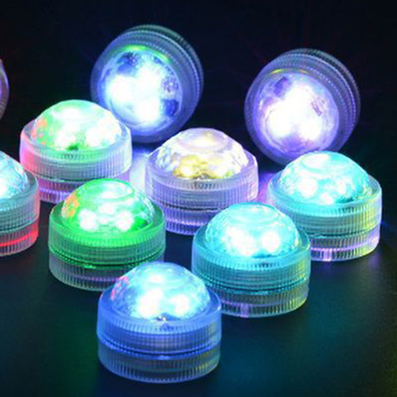 Waterproof Round Underwater LED Outdoor Light - Battery, IP68, PS Material, view 10