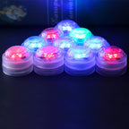 Waterproof Round Underwater LED Outdoor Light - Battery, IP68, PS Material, view 2