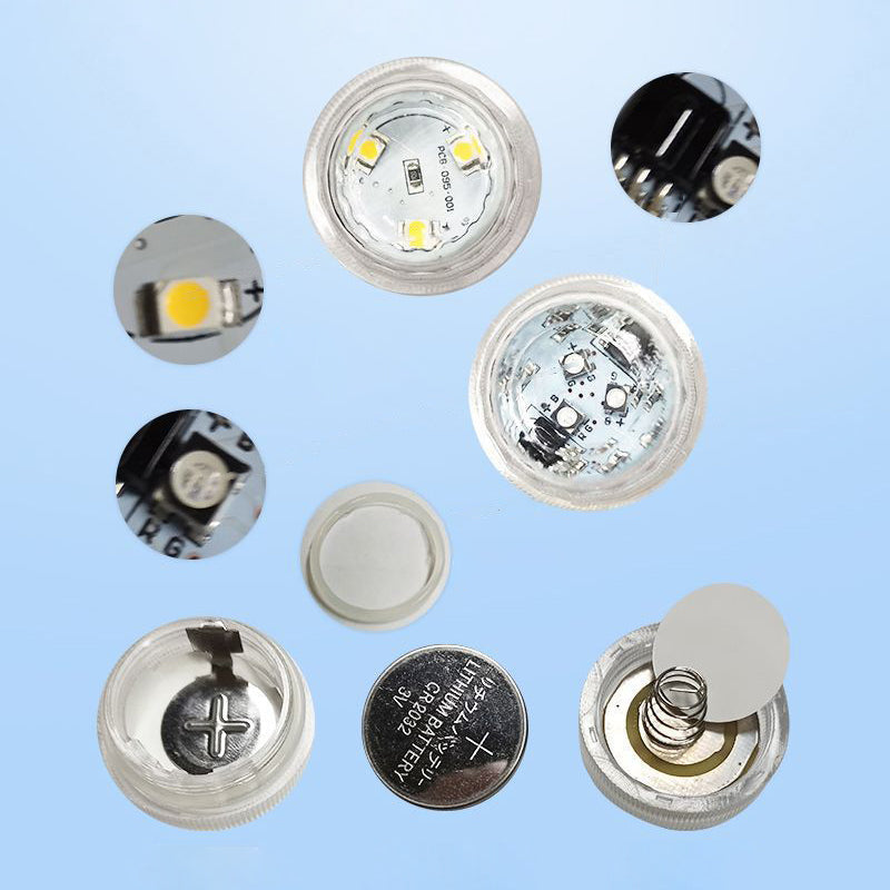 Waterproof Round Underwater LED Outdoor Light - Battery, IP68, PS Material, view 5
