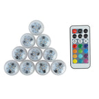 Waterproof Round Underwater LED Outdoor Light - Battery, IP68, PS Material, view 6