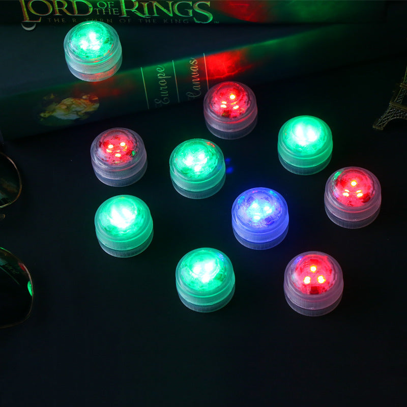 Waterproof Round Underwater LED Outdoor Light - Battery, IP68, PS Material, view 7