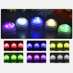 Waterproof Round Underwater LED Outdoor Light - Battery, IP68, PS Material, view 8