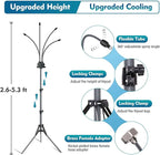 Standing Outdoor Patio Misting System - Adjustable Height 2.6 ft to 5.3 ft, view 2