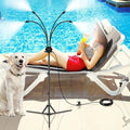 Standing Outdoor Patio Misting System - Adjustable Height 2.6 ft to 5.3 ft