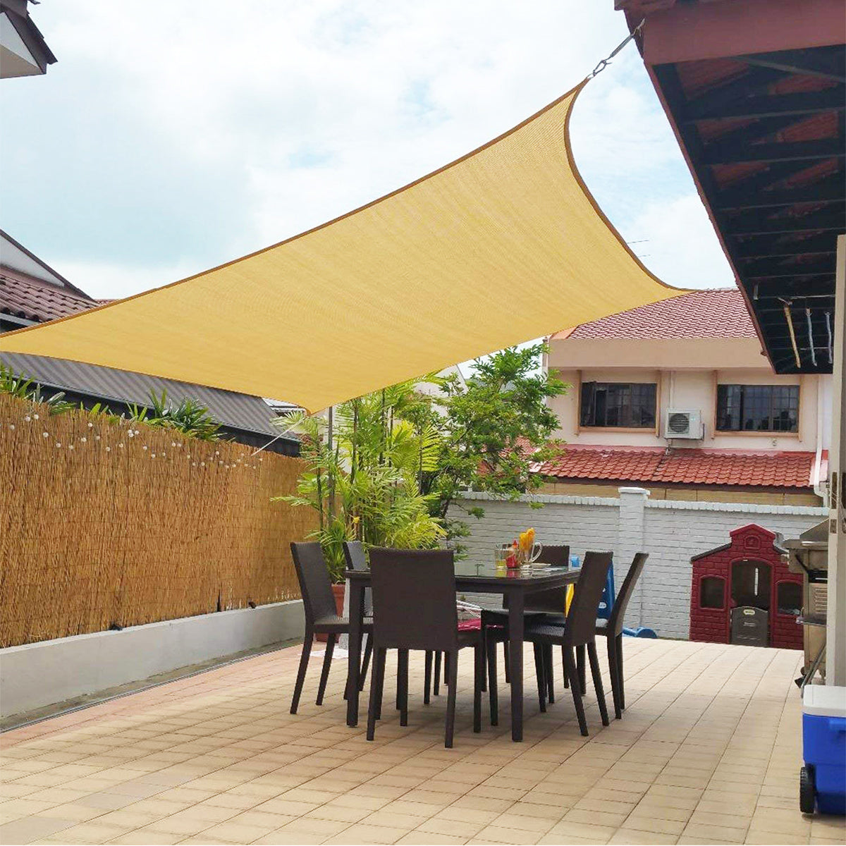 Luxury Water-Repellent Sunshade for Balcony and Garden - UV Resistant, view 9