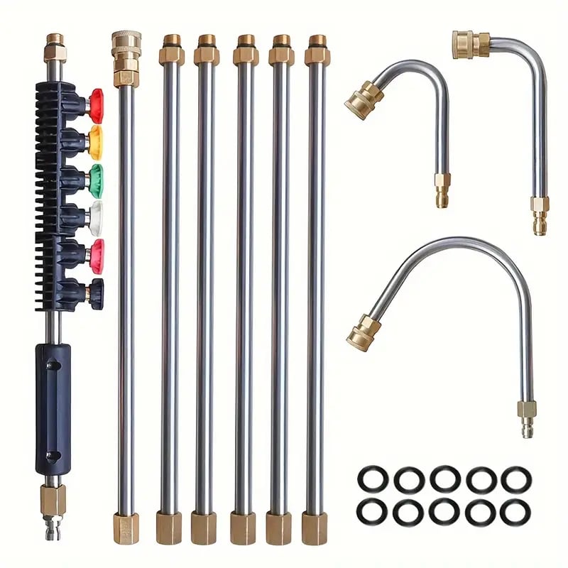 Telescoping Pressure Washer Wand Kit 4000 PSI - Up to 24ft, Multiple Nozzles, view 2