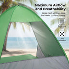 Pop-Up Beach Tent 98% UV Protection - Oxford Fabric, 145 x 165 x 110 cm, view 3