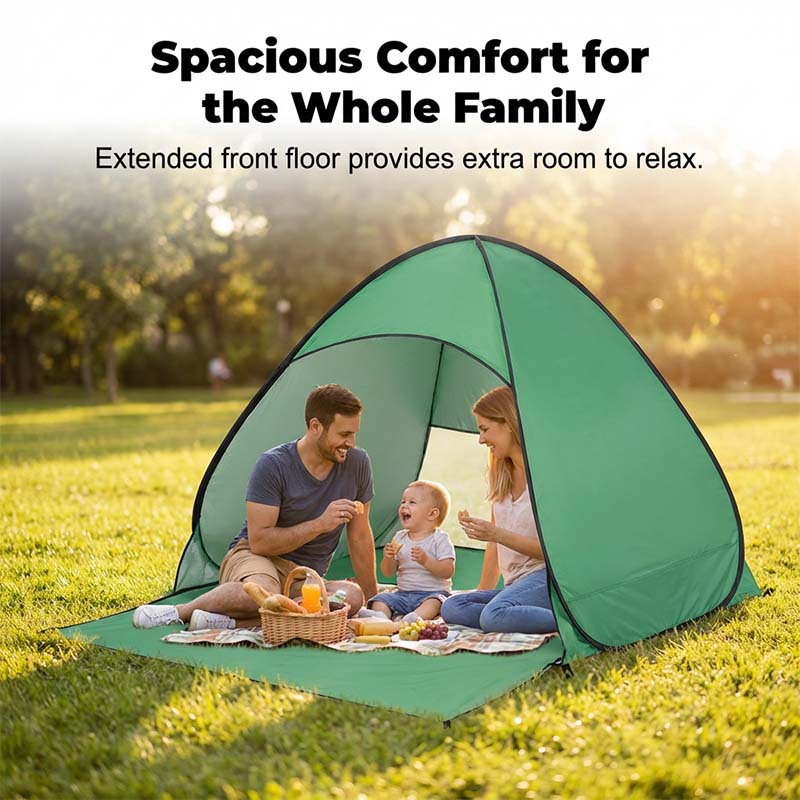 Pop-Up Beach Tent 98% UV Protection - Oxford Fabric, 145 x 165 x 110 cm, view 6